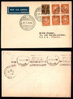 ITALIA - AEROGRAMMI - 1935 (29 Luglio) - Roma Lione - Non Catalogato - 25 Volati - Other & Unclassified