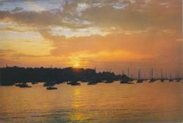 UK COWES Ca. 1970, Superb Mint Postcard Sunset At COWES, Isle Of Wight (J. Arthur Dixon) - Cowes