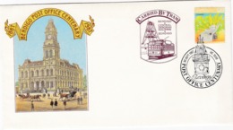 Australia 1987 Bendigo Post Office Centenary, Prepaid Envelope  Carried By Train, Souvenir Cover - Storia Postale