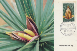 Carte  Maximum  1er Jour   NOUVELLE CALEDONIE   Fleurs   1964 - Maximumkarten