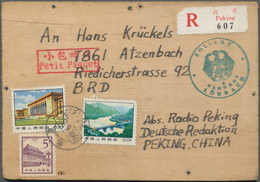 China: 1907/2012 (ca.), 17 Covers And Cards Including Small Packet Label, And Blind Post Letter Used - Other & Unclassified