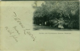 UK - RIVER AND SUSPENSION BRIDGE - BEDFORD - MAILED TO ITALY 1901 (BG4298) - Bedford