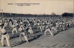 1912 FRANCIA - ORLÉANS, T.P. SIN CIRCULAR , CONCOURS DE GYMNASTIQUE , MOUVEMENT D'ENSEMBLE - Gymnastics