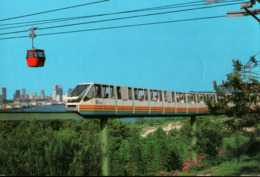 ! Modern Postcard, Singapur, Singapore, Mono Railway, Monorail, Sentosa, Seilbahn - Singapour