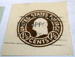 United States Printed Postage Fragment Washington 1½c - Otros & Sin Clasificación