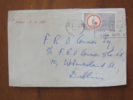 Ireland 1963 Front Of FDC Cover To Dublin - Red Cross - Brieven En Documenten