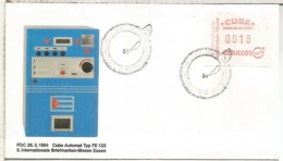 CUBA FDC ATM 1984 BRIEFMARKEN MESSE ESSEN - Briefe U. Dokumente