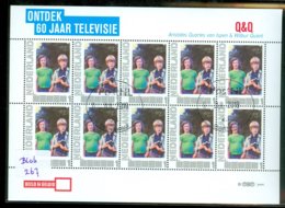 NEDERLAND * PERSOONLIJKE POSTZEGELS * Q&Q * ONTDEK 60 JAAR TELEVISIE * BLOK Van 10 * POSTFRIS GESTEMPELD (267) - Timbres Personnalisés