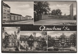 Glauchau - S/w Mehrbildkarte 11 - Glauchau