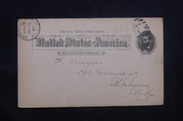 ETATS UNIS - Entier Postal Commercial De New York Pour New York En  1893 - L 43167 - ...-1900