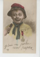 GUERRE 1914-18 - Jolie Carte Fantaisie Enfant Soldat "J Sui Un Poilu Com Papa " Signée ALBERT BEERTS - Beerts, Albert