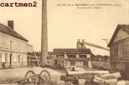 RARE CPA : MONTMIRAIL LES FILS DE A.MATHIEU ET COMPAGNIE BUREAUX ET COUR D'ENTREE INDUSTRIE METIER 51 MARNE - Montmirail