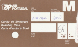 BOARDING PASS - CARTAO EMBARQUE - TAP AIR PORTUGAL - Europa
