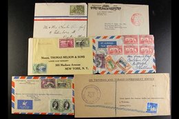 POSTAL HISTORY ACCUMULATION  Majority Is Commercial Mail From KGVI / Early QEII Period, We Note 1942 Censored Cover To N - Trinidad & Tobago (...-1961)