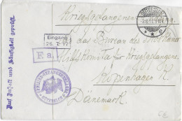 1917 - PRISONNIERS De GUERRE RUSSES - KRIEGSGEFANGENEN - ENVELOPPE Du OFFLAG De GÜTERSLOH => MOSKAUER HILFSKOMITEE - Briefe U. Dokumente