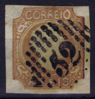 Portugal Mi 9b Used Cancelled 1856  Gelbbraun - Used Stamps
