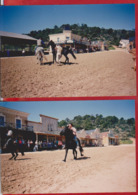 2 X PHOTO WESTERN PARK, HORSES, CITY - Non Classés