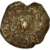 Monnaie, Maurice Tibère, Demi-Follis, 587-588, Constantinople, TB, Cuivre - Byzantinische Münzen