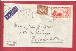 Y&T N°PA37+N°157  SAIGON Vers FRANCE  1940 - Airmail