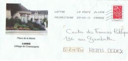 LUDES - Place De La Mairie (Village De Champagne) - PAP : Bijwerking /Lamouche