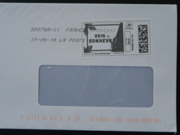 Muguet Lily Of The Valley Brin De Bonheur Timbre En Ligne Sur Lettre (e-stamp On Cover) TPP 4485 - Printable Stamps (Montimbrenligne)