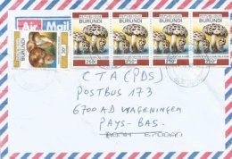 Burundi 2007 Bujumbura Mushroom Russula Subfistulosa 30f Afroboletus Luteolus 250f Cover - Used Stamps