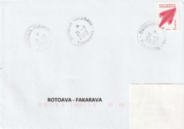13108 ROTOAVA - FAKARAVA - POLYNÉSIE FRANÇAISE - Griffe Linéaire - Covers & Documents