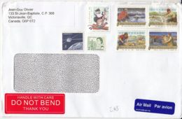 CHRISTMAS, SONGS, QUEEN ELISABETH II, STAMPS ON COVER, 2019, CANADA - Cartas & Documentos