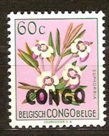 Congo 1960 Yvertn° 386A *** MNH Sans Nouvelle Valeur Cote 20 € Flore Bloemen Flowers - Ungebraucht