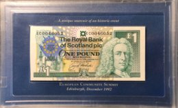 Scotland 1 Pound, P-356 (8.12.1992) - UNC - Collectors Box And Booklet - Scarce - 1 Pound