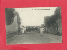 CPA - Locminé    -(Morbihan) -  Place Notre Dame Et Place Des Ecoles - Locmine