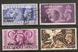 BAHRAIN 1948 OLYMPIC GAMES SET SG 63/66 FINE USED Cat £16 - Bahrein (...-1965)