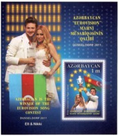 Azerbaijan 2011 .Winners Of Eurovision Song Contest. S/S: 1m. Michel # BL 101 - Azerbaïjan