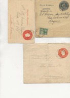 ARGENTINE - LOT DE 3 ENTIERS POSTAUX  1901-1902 - Postal Stationery