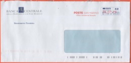 SAN MARINO - 2019 - P.P. + Ema, Red Cancel - Banca Centrale Della Repubblica Di San Marino - Viaggiata Da San Marino - Lettres & Documents