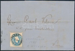 1863 15kr Levélen / On Cover  'SZOMOLNOK' - Wien - Sonstige & Ohne Zuordnung