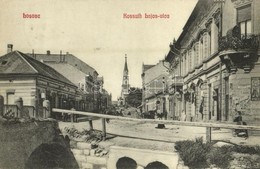 T2 1908 Losonc, Lucenec; Kossuth Lajos Utca, üzletek / Street, Shops - Ohne Zuordnung