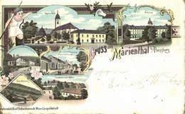 T3/T4 1898 (Vorläufer!) Máriavölgy, Marienthal, Marianka, Mariatál (Pozsony, Pressburg, Bratislava); Kastély, Templom, V - Ohne Zuordnung