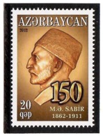 Azerbaijan 2012 .Poet M.A.Sabir 1862-1911. 1v: 20qep.  Michel # 942 - Azerbaïjan