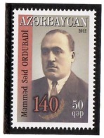 Azerbaijan 2012 . Writer M.S.Ordubadi - 140th Ann. 1v: 50qep. Michel # 945 - Azerbaïjan