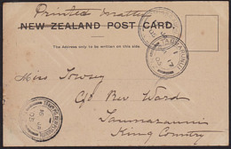 1905 TPO NEW PLYMOUTH CLYDE ST BALCLUTHA - Briefe U. Dokumente