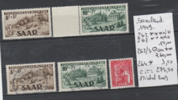 TIMBRES D ALLEMAGNE NEUF**MNH/ ° / * / (SAARLAND) 1949- NR VOIR SUR PAPIER AVEC TIMBRES COTE   273.50   € - Autres & Non Classés