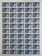 USSR Russia 1990 Sheet Cosmonaut's Day MIR Station Space Flight Satellite Soviet Spaceman Sciences Stamps MNH Mi 6073 - Full Sheets