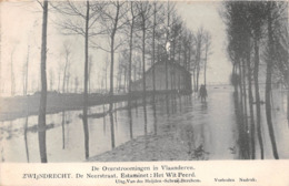 BELGIQUE - ZWIJNDRECHT - De Neerstraat. Estaminet : Het Wit Peerd - Inondations - Zwijndrecht