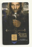 TELECARTE THEME CINEMA  LE  SEIGNEUR DES ANNEAUX 2003 - Cinema