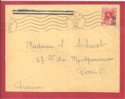 Y&T N°158A ALGER  Vers FRANCE  1940 - Covers & Documents