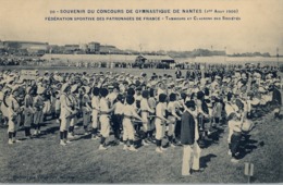 1909 FRANCIA - NANTES , T.P. NO CIRCULADA ,  CONCOURS DE GYMNASTIQUE , GIMNASIA , GYMNASTICS - Gymnastics