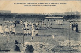 1909 FRANCIA - NANTES , T.P. NO CIRCULADA ,  CONCOURS DE GYMNASTIQUE , GIMNASIA , GYMNASTICS - Gymnastik