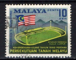 MALAYA - 1958 - MERDEKA STADIUM - USATO - Malaya (British Military Administration)