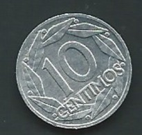 ESPAGNE Spain -Spanien 10 Centimos Al 1959  Laupi 11210 - 10 Céntimos